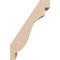 Ekena Millwork 5-inch W x 8-inch D x 12-inch H Copenhagen Rough Cedar Woodgrain TimberThane Knee Brace, Primed BRCUR05X08X12CHGRCPR - alternate 2